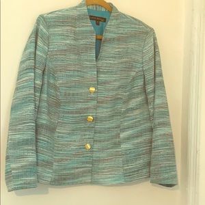 Aqua blue blazer